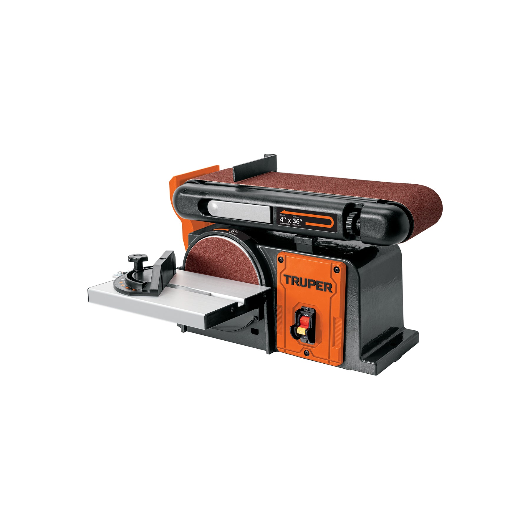 Lijadora de banda y disco 4 x 6", 1/2 HP (375 W), TRUPER PUL-4X6T