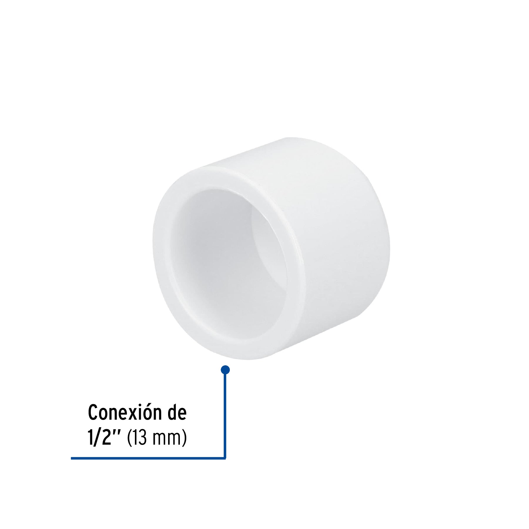 Tapón de PVC, 1/2' Foset