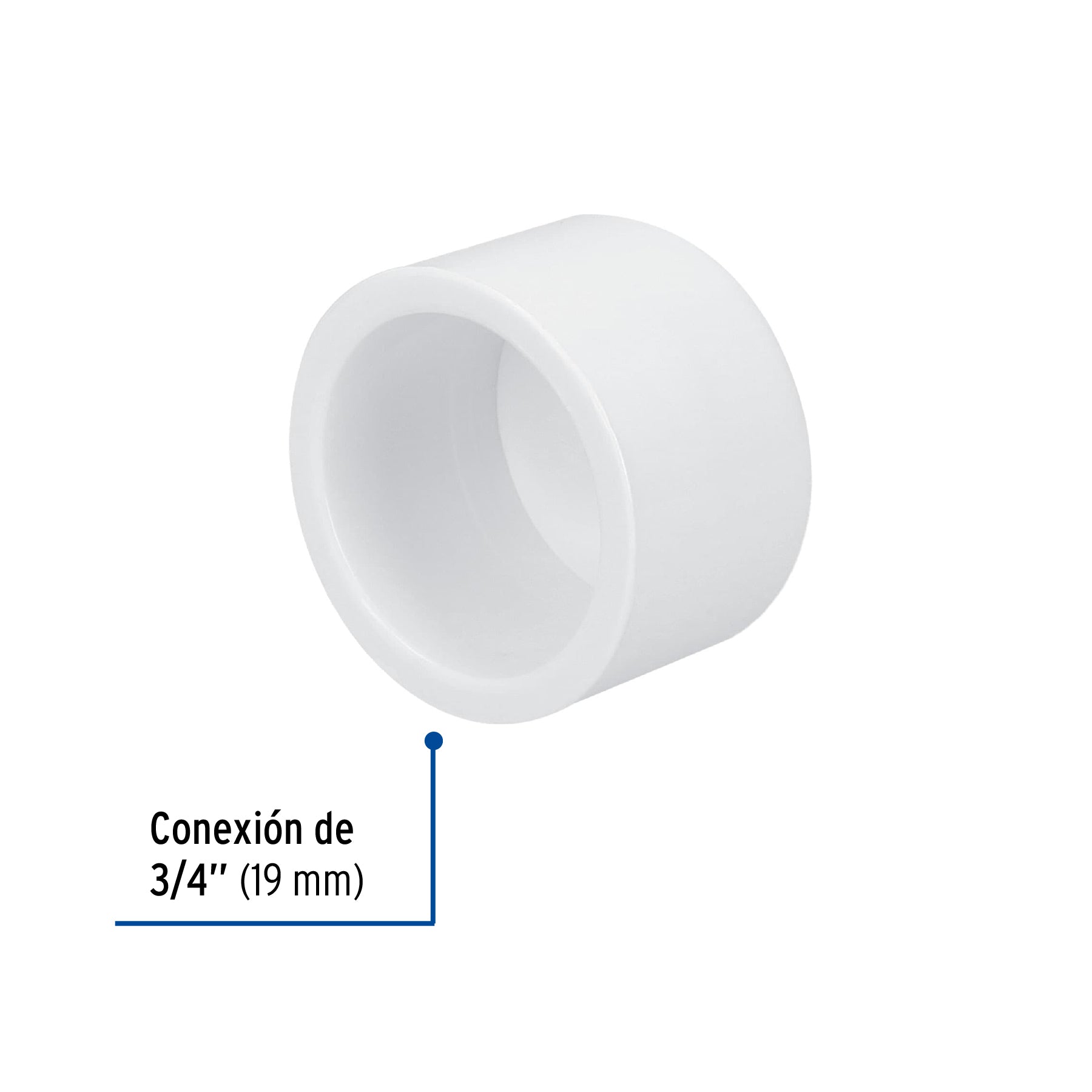 Tapón de PVC, 3/4' Foset