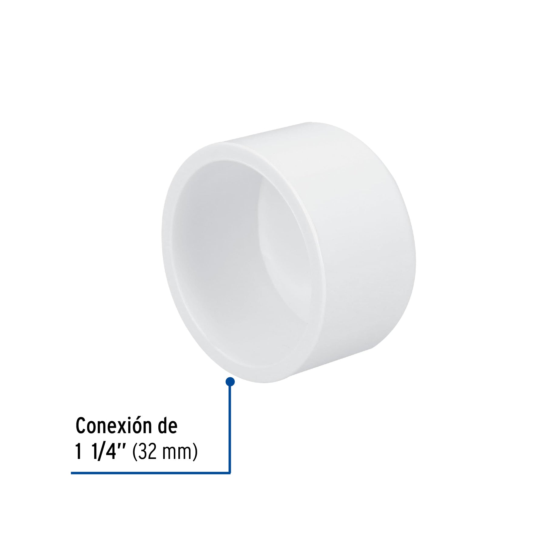 Tapón de PVC, 1-1/4' Foset