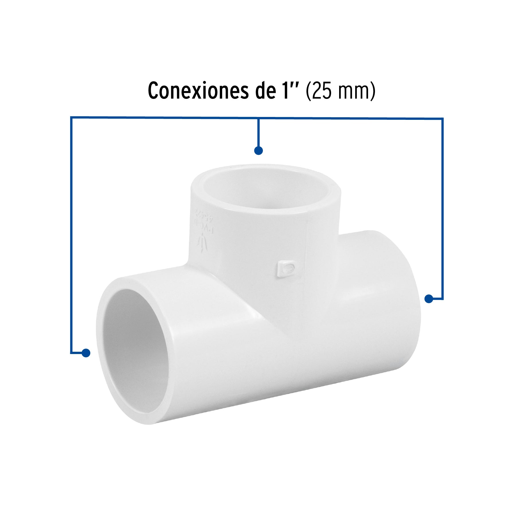 Tee Sencilla De Pvc 1' Foset
