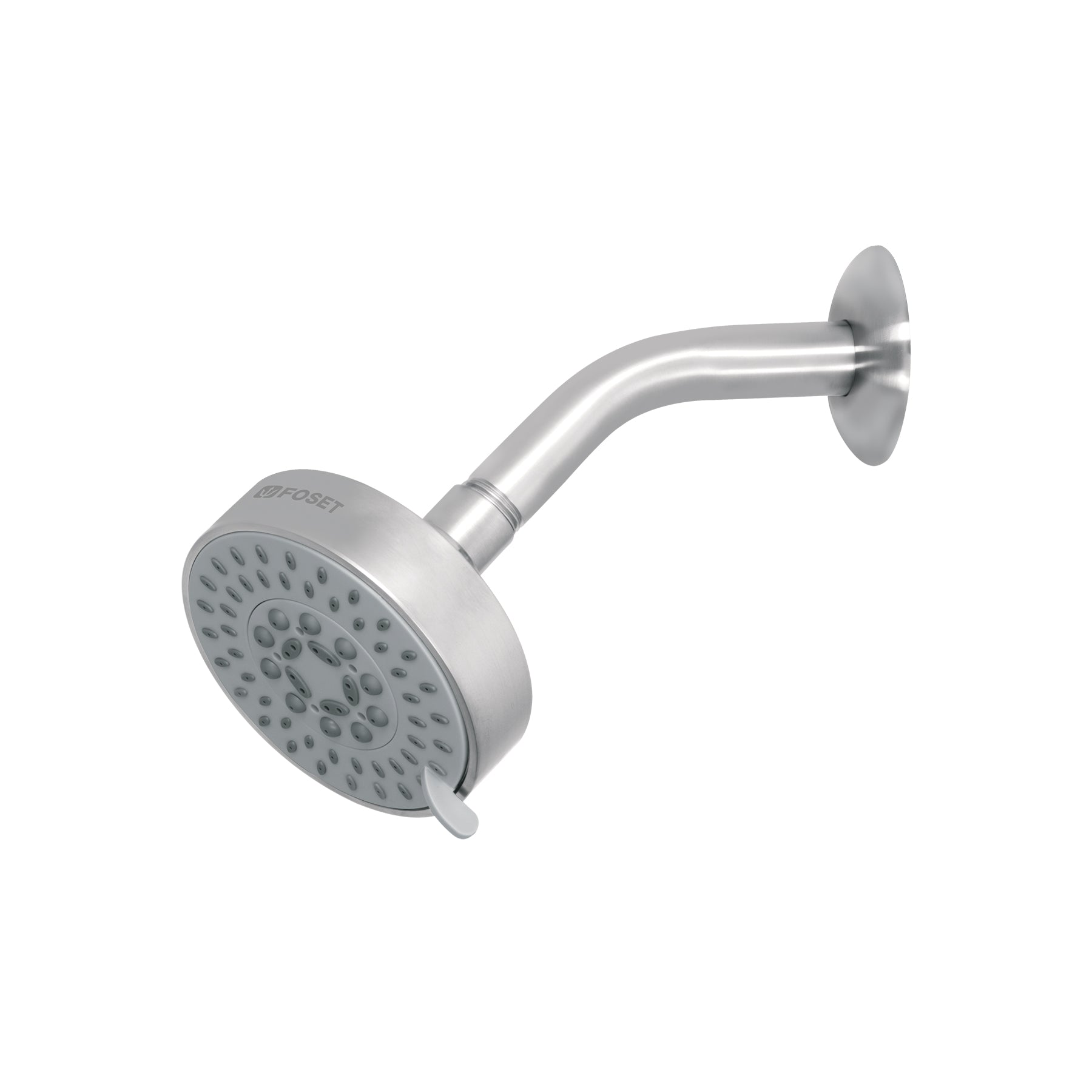 Foset Element R-202N, Regadera 5 funciones, con brazo, satín, Element