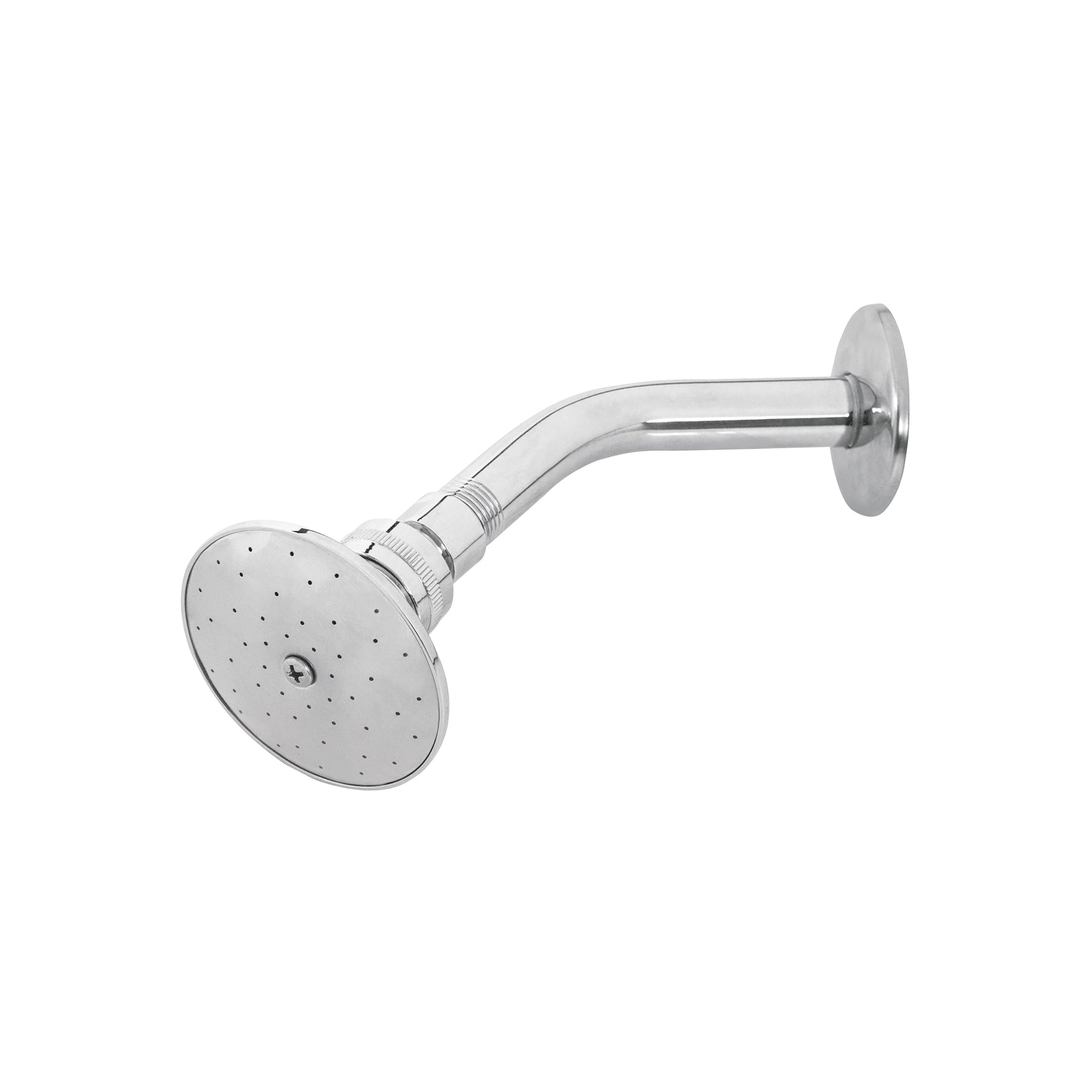 Foset Aqua R-502, Regadera redonda 3″ brazo y chapetón de acero