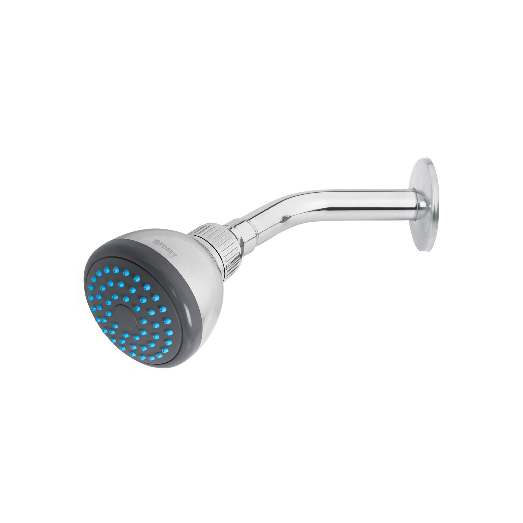 Foset Basic R-507, Regadera redonda, cabeza ABS, 3″, Basic
