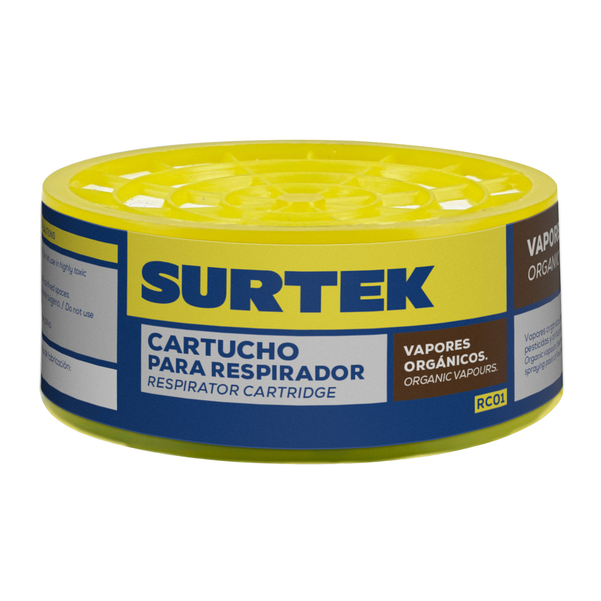 Cartucho para respirador con protección para vapores orgánicos Surtek