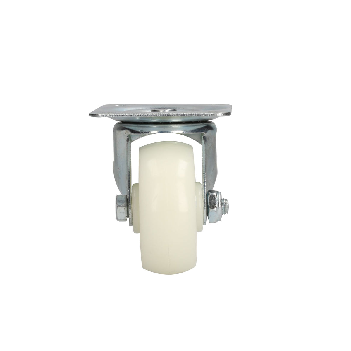Rodaja de polipropileno blanca giratoria 3" Surtek