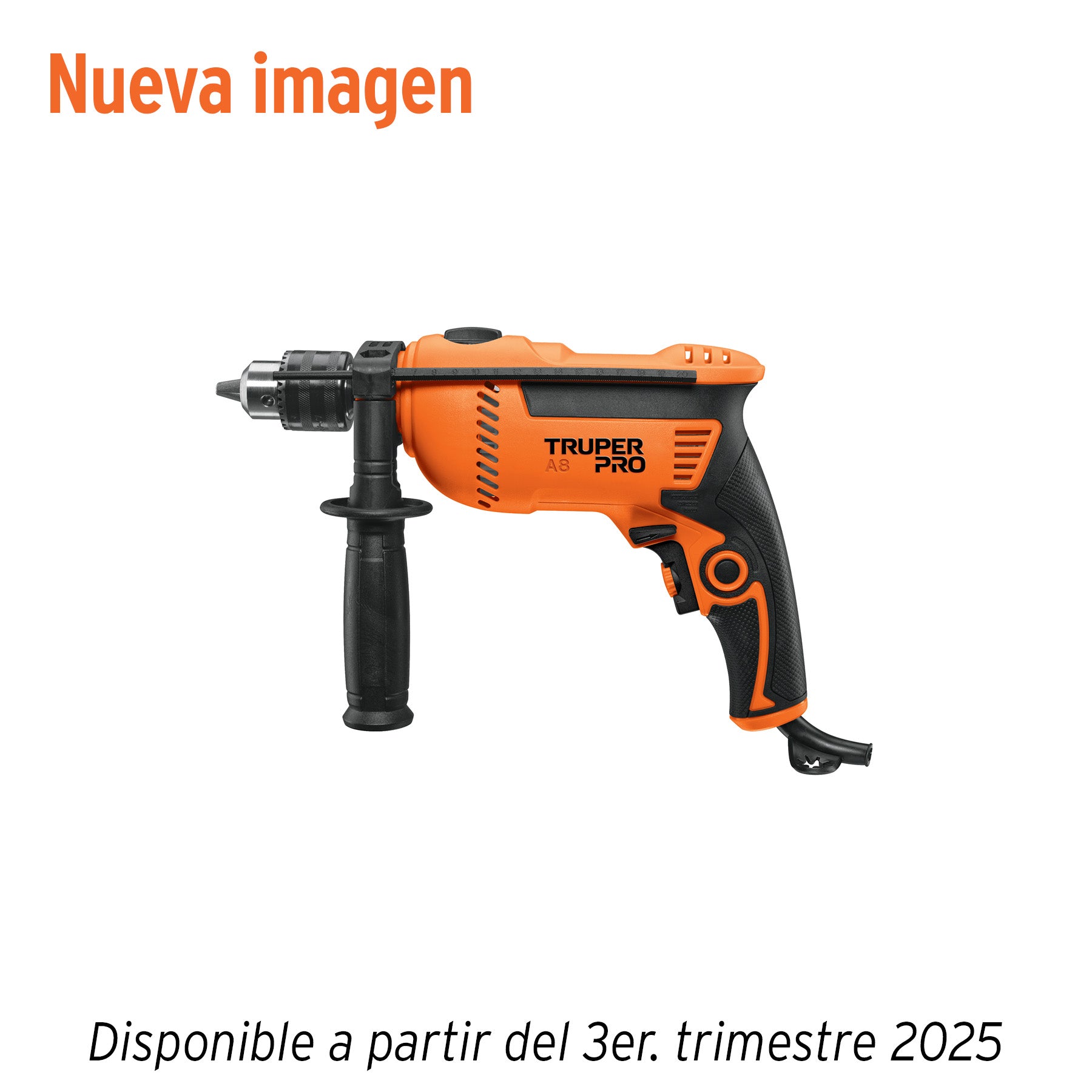 Rotomartillo TRUPER PRO ROTO-1/2A8 750W 1/2" Reversible con Velocidad Variable