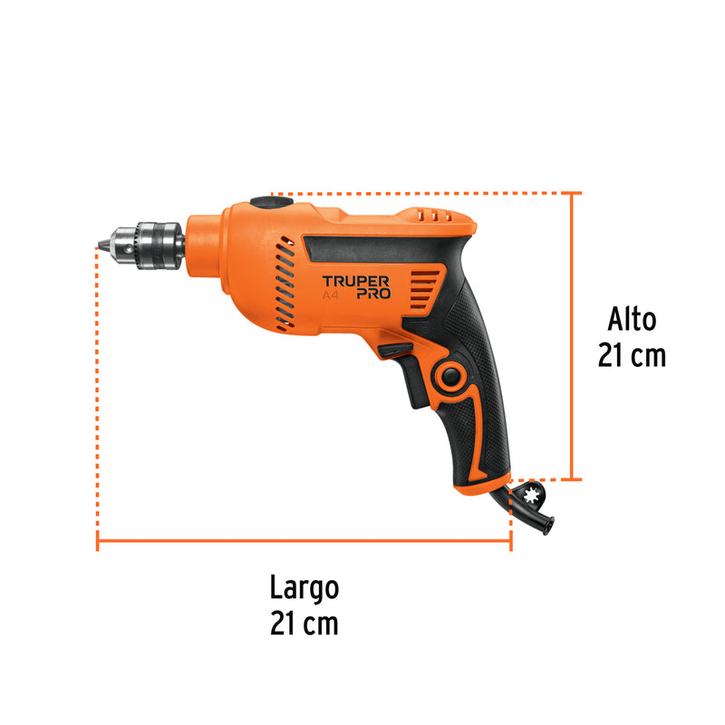 Rotomartillo TRUPER PRO ROTO-3/8A4 3/8" 600W con Velocidad Variable Reversible - Carzamo.com
