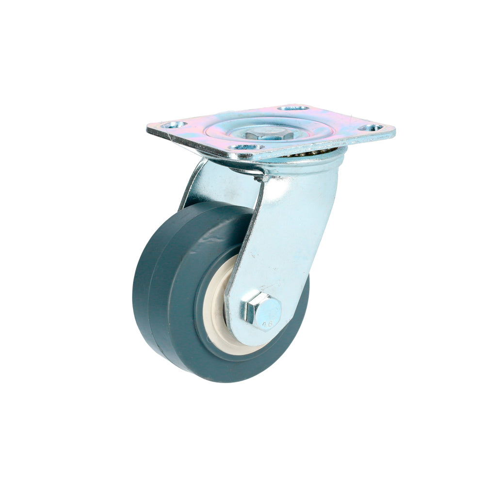 Rodaja de TPR gris giratoria 6" Surtek
