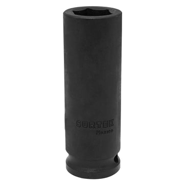 Dado de impacto largo cuadro de 1/2", 6 puntas, en pulgadas, 13/16" Surtek
