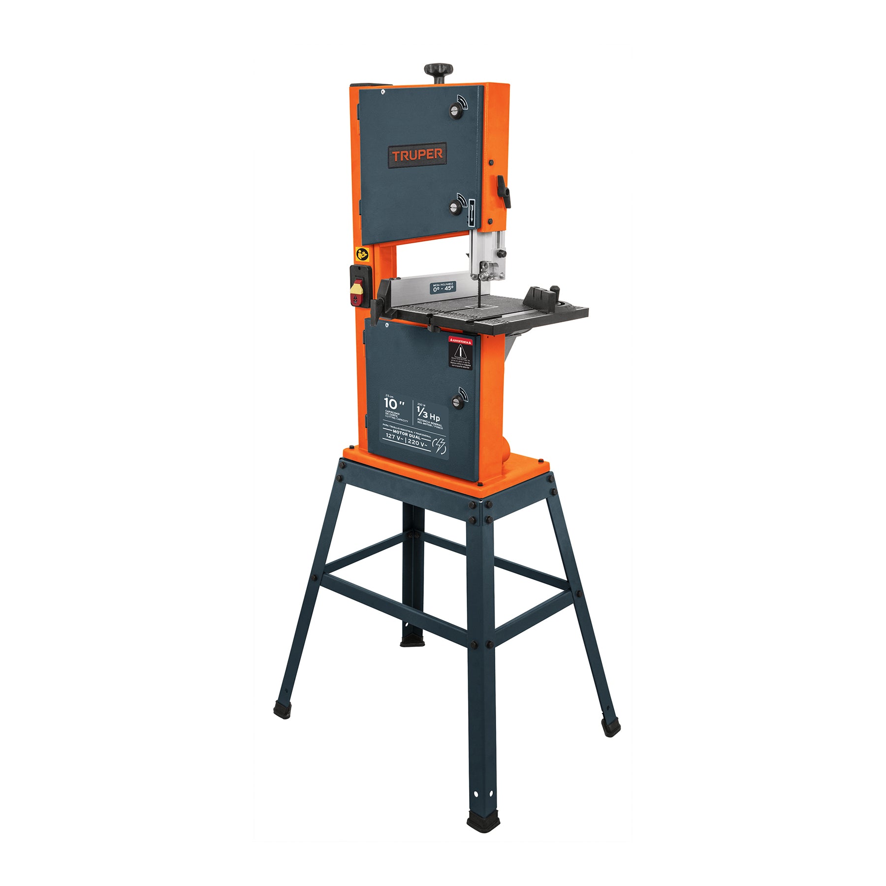 Sierra cinta 10", 1/3 HP (250 W), TRUPER SCI-10