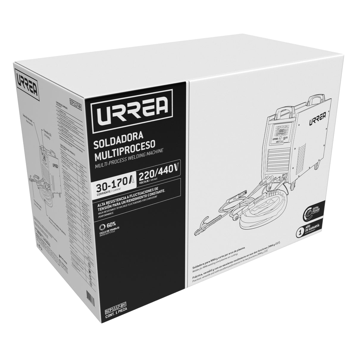 Soldadora cortadora de plasma 220 - 240  V, 170 A Urrea