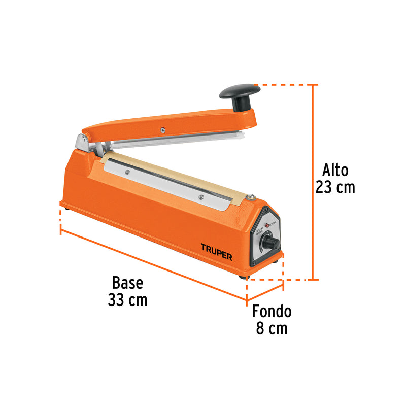 Selladora Térmica Truper SETE-20 de 20 cm 300 W para Bolsas Plásticas - Carzamo.com