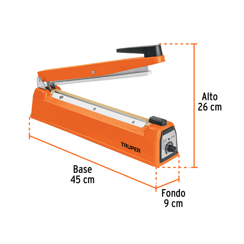 Selladora Térmica Truper SETE-30 de 30 cm 400 W para Bolsas de Plástico - Carzamo.com