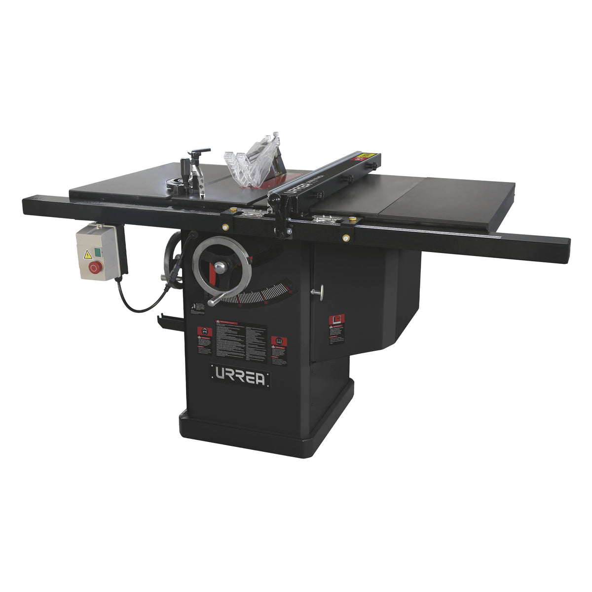 Sierra de mesa con ducto de salida para polvo 10", 3 HP, 2200 W, 220 V, 3580 RPM Urrea