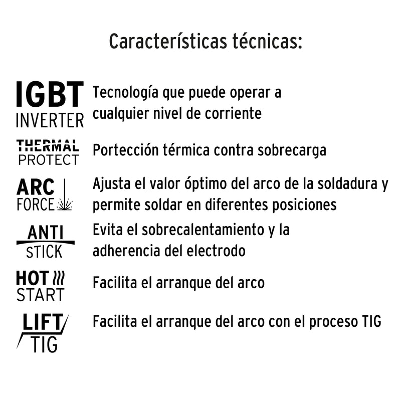 Soldadora Inversora TRUPER 130A Bi-voltaje 127/220V para Electrodos 6011 y 7018 - Carzamo.com