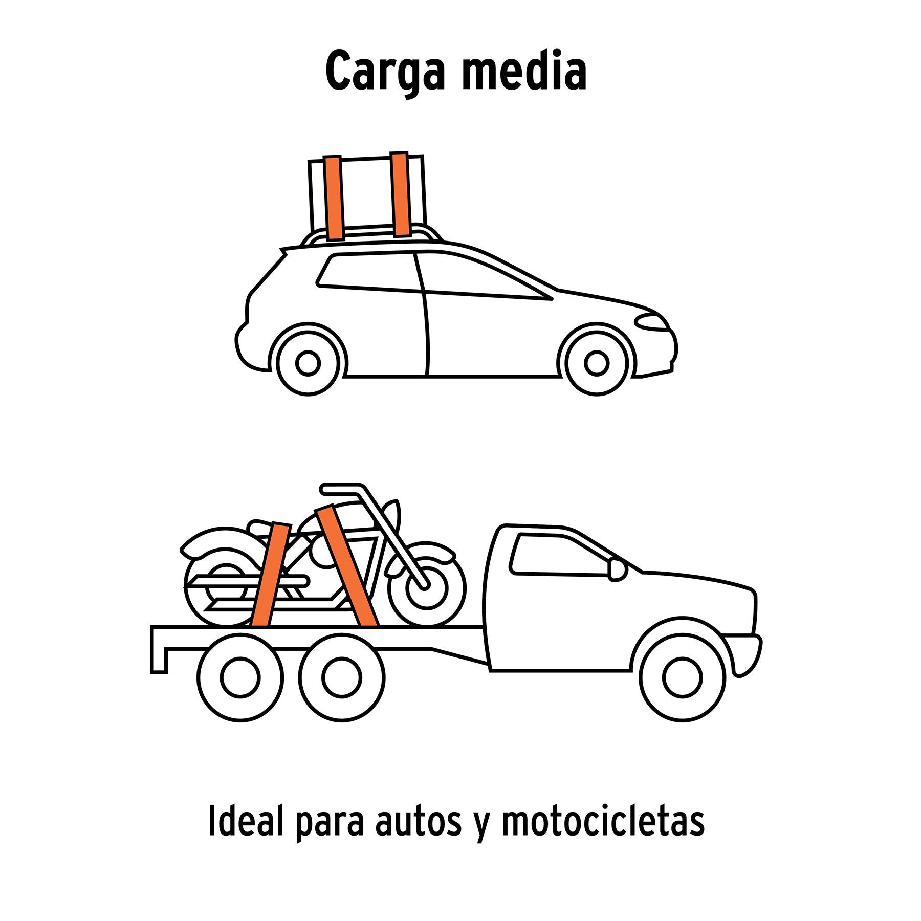 Juego de 2 sujetadores con matraca carga máxima 1500 kg SU-1500C