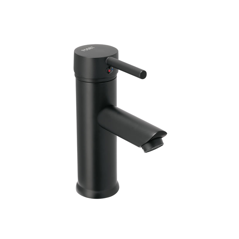 Monomando para Lavabo FOSET TÚBIG TBM-46M Corto Negro de Cuerpo Metálico - Carzamo.com