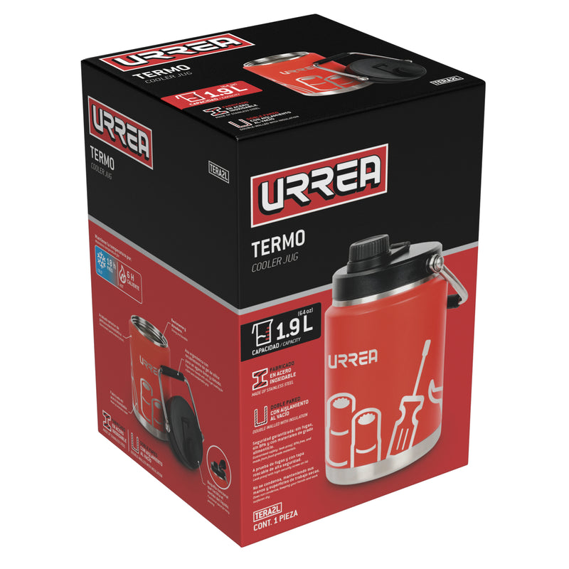 Termo de acero 1.9L, 14 x 32 cm Urrea
