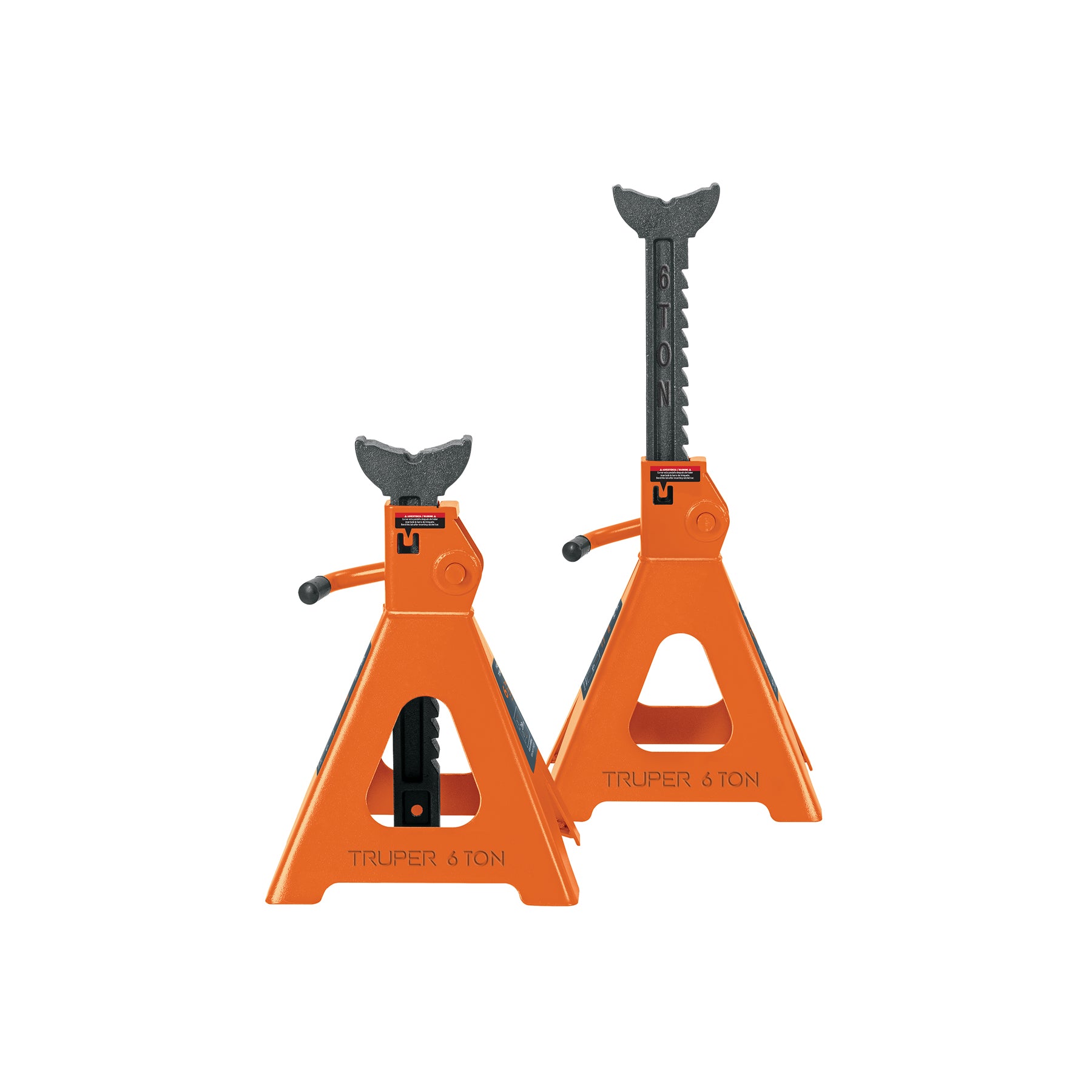 Caja con 2 torres de 6 ton para auto, TRUPER TORAU-6