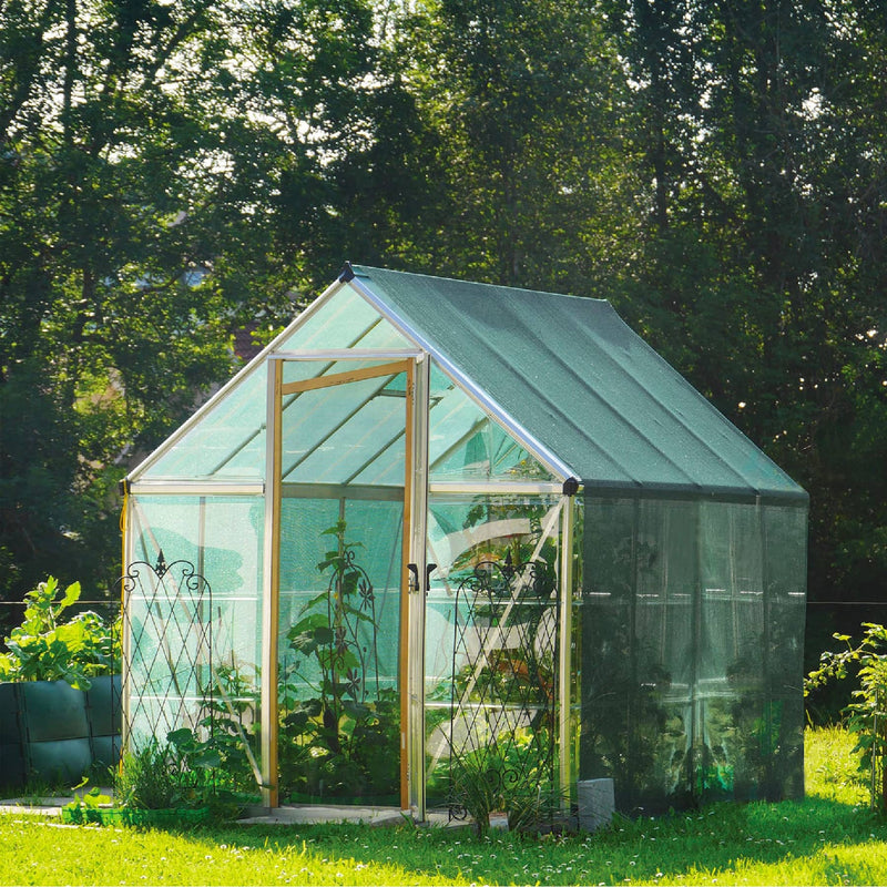 Toldo sombra negro FIERO TOSO-805 80% Monofilamento 5 x 3.6 m para protección solar en exteriores - Carzamo.com