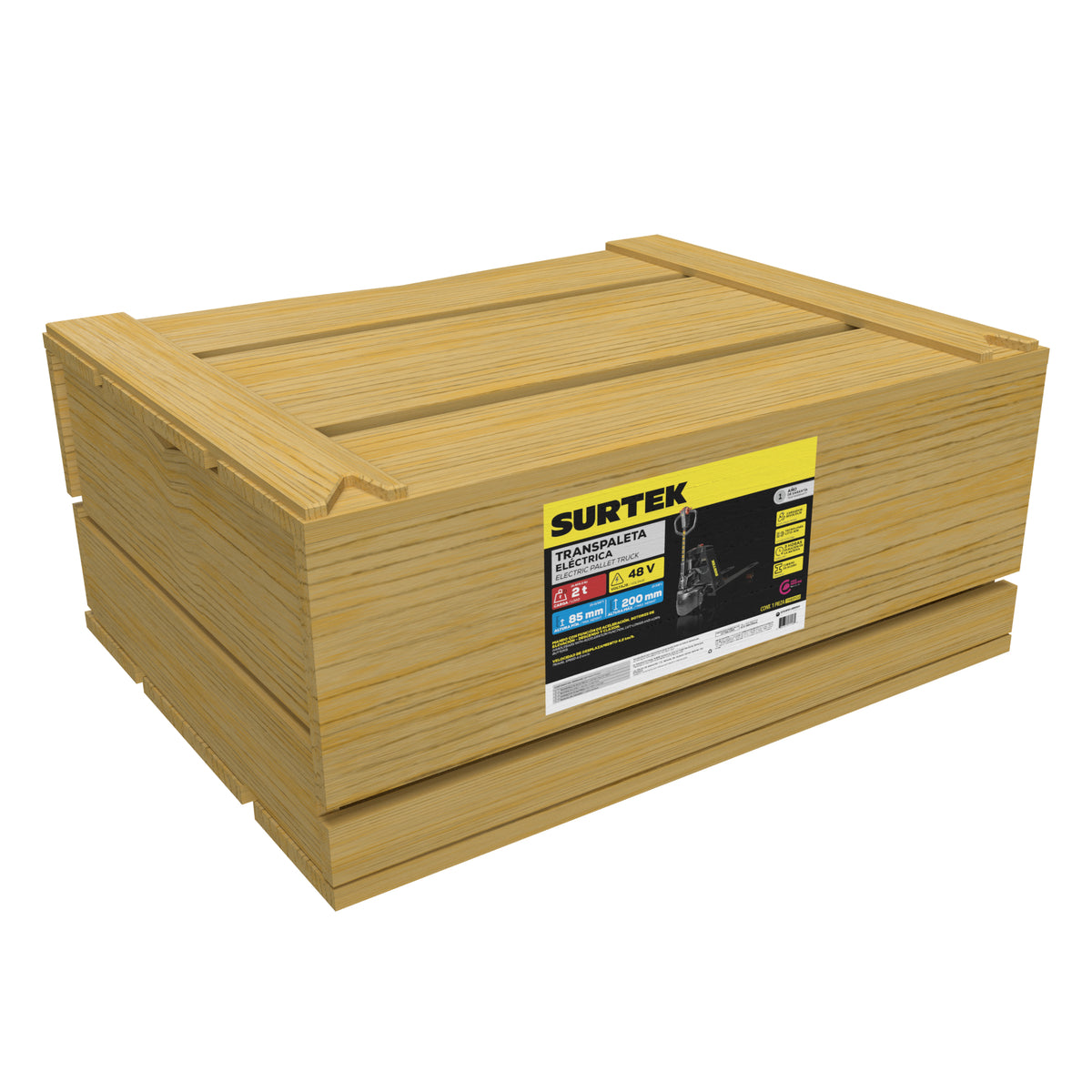 Transpaleta eléctrica, 2 ton Surtek