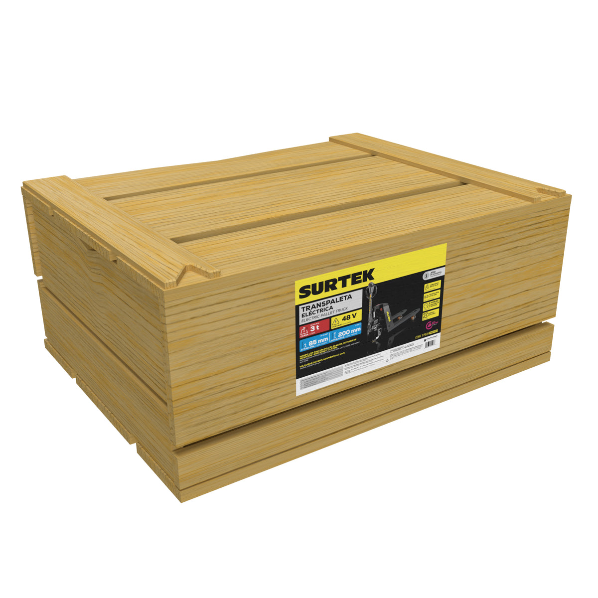 Transpaleta eléctrica, 3 ton Surtek