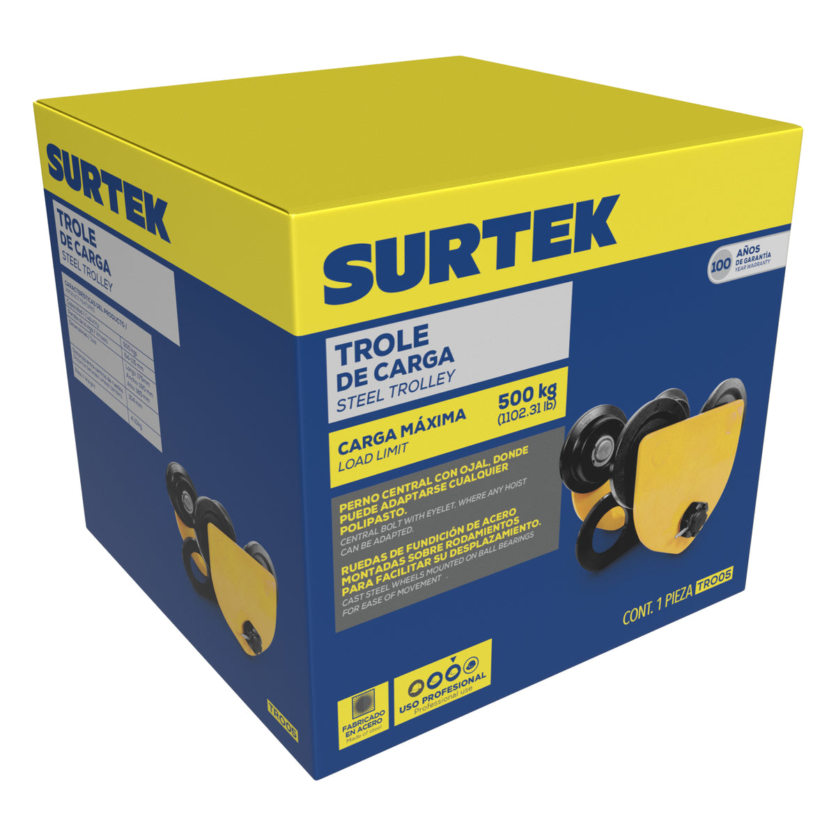 Trole carga 0.5t Surtek
