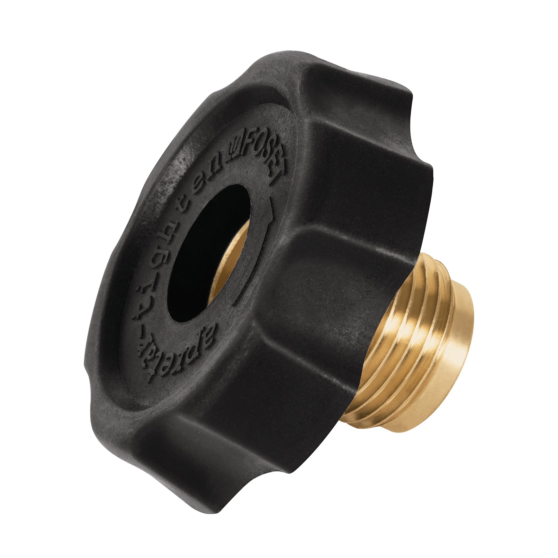 Foset TUIZ-7/8M, Tuerca izquierda de latón 7/8″ con maneral plástico