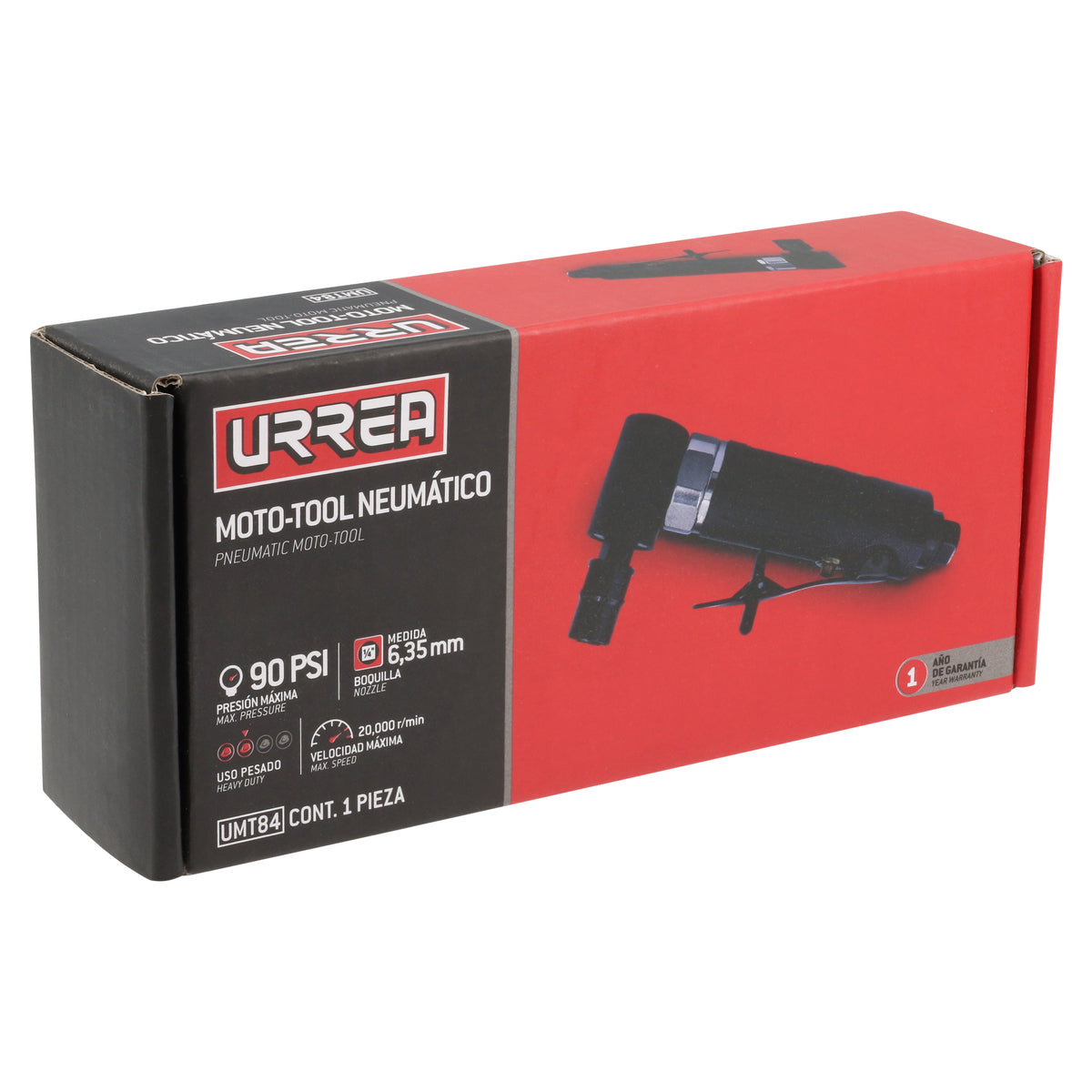 Moto-tool neumático angular 1/4" 20,000RPM Urrea