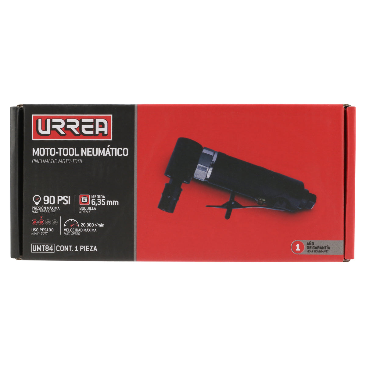 Moto-tool neumático angular 1/4" 20,000RPM Urrea
