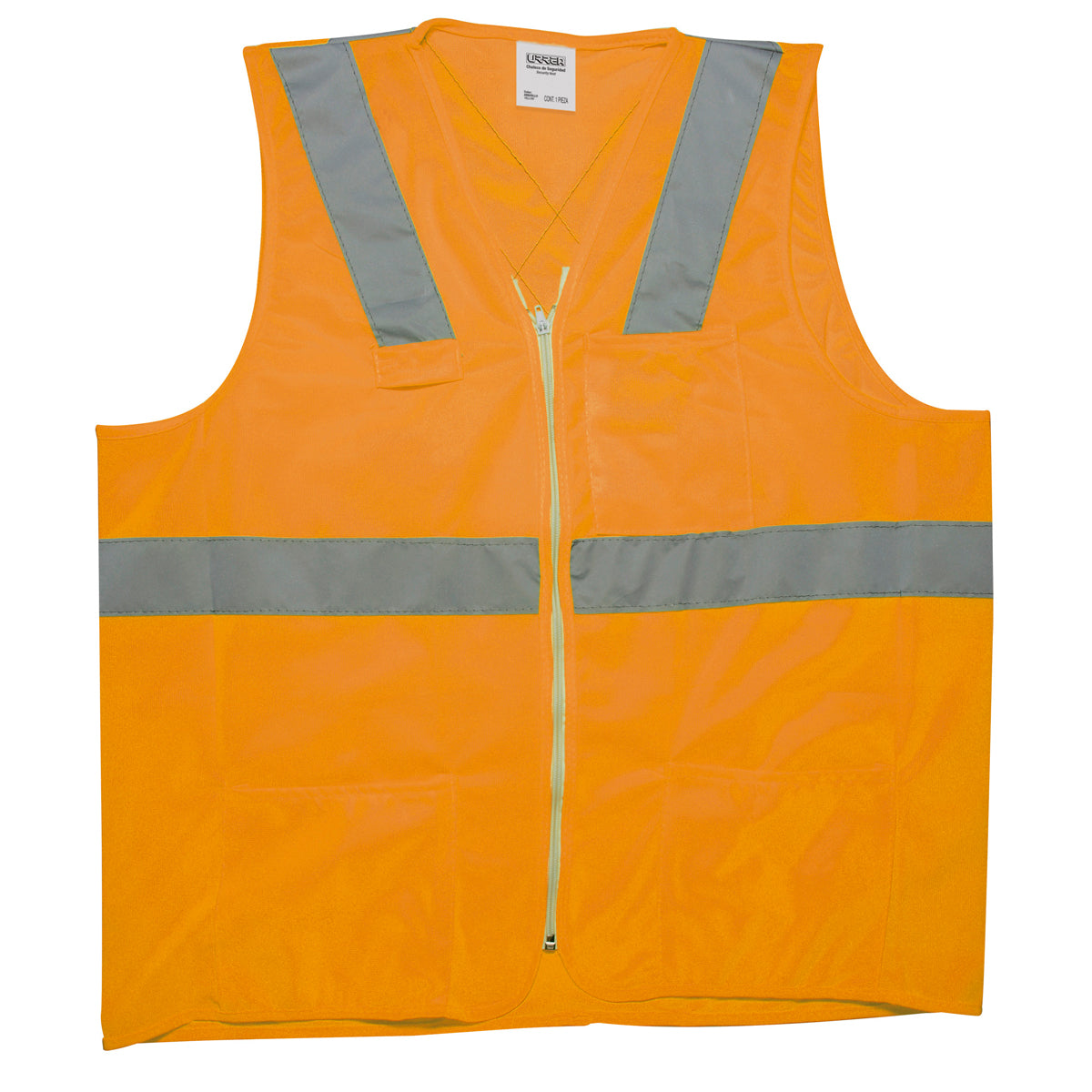 Chaleco de seguridad cerrado de alta visibilidad naranja G Urrea