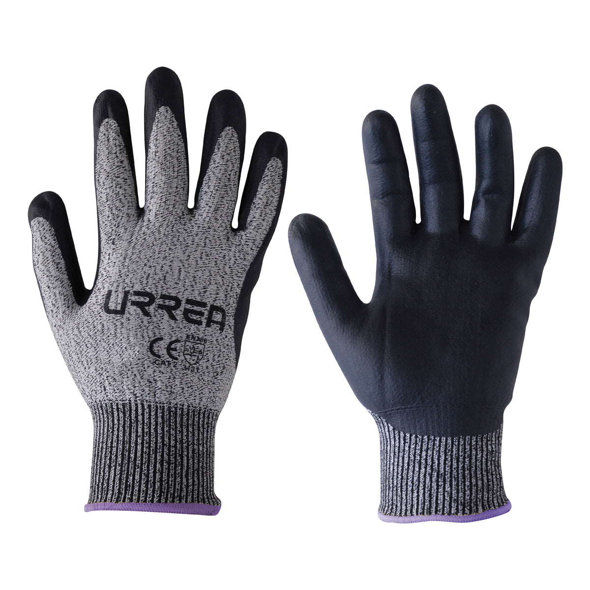 Guantes de fibra tipo Supraneema anti-corte con recubrimiento de nitrilo espumoso M Urrea