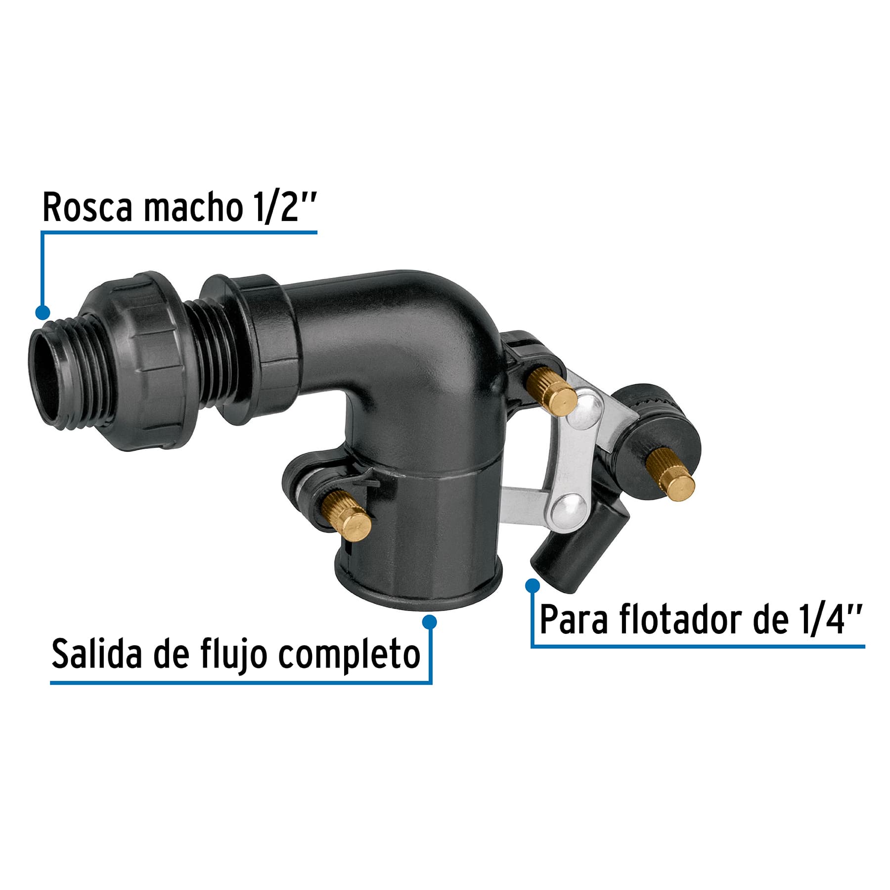 Foset VAFLO-1/2P, Válvula de POM, 1/2″ para flotador - Carzamo.com