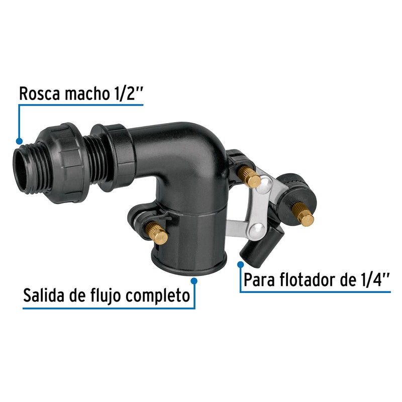 Foset VAFLO-1/2P, Válvula de POM, 1/2″ para flotador - Carzamo.com