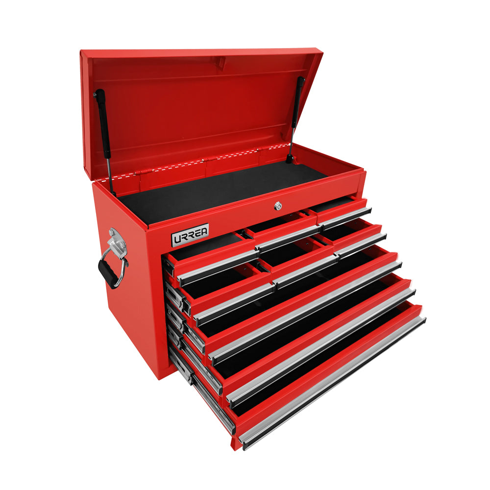 Gabinete superior 9 gavetas color rojo serie X 27" Urrea