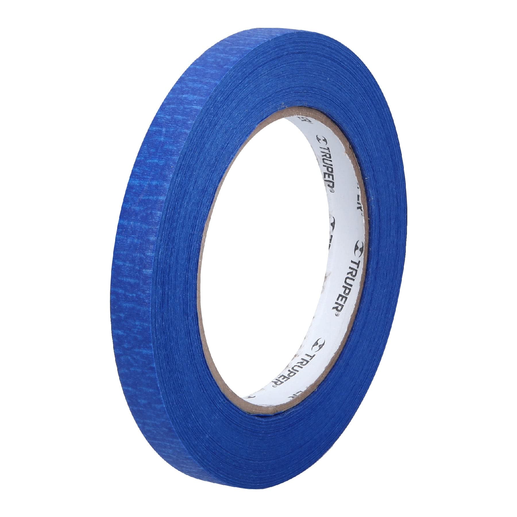 Truper MSK-1/2A, Masking tape, 1/2″ x 50 m, azul, adhesivo de emulsión