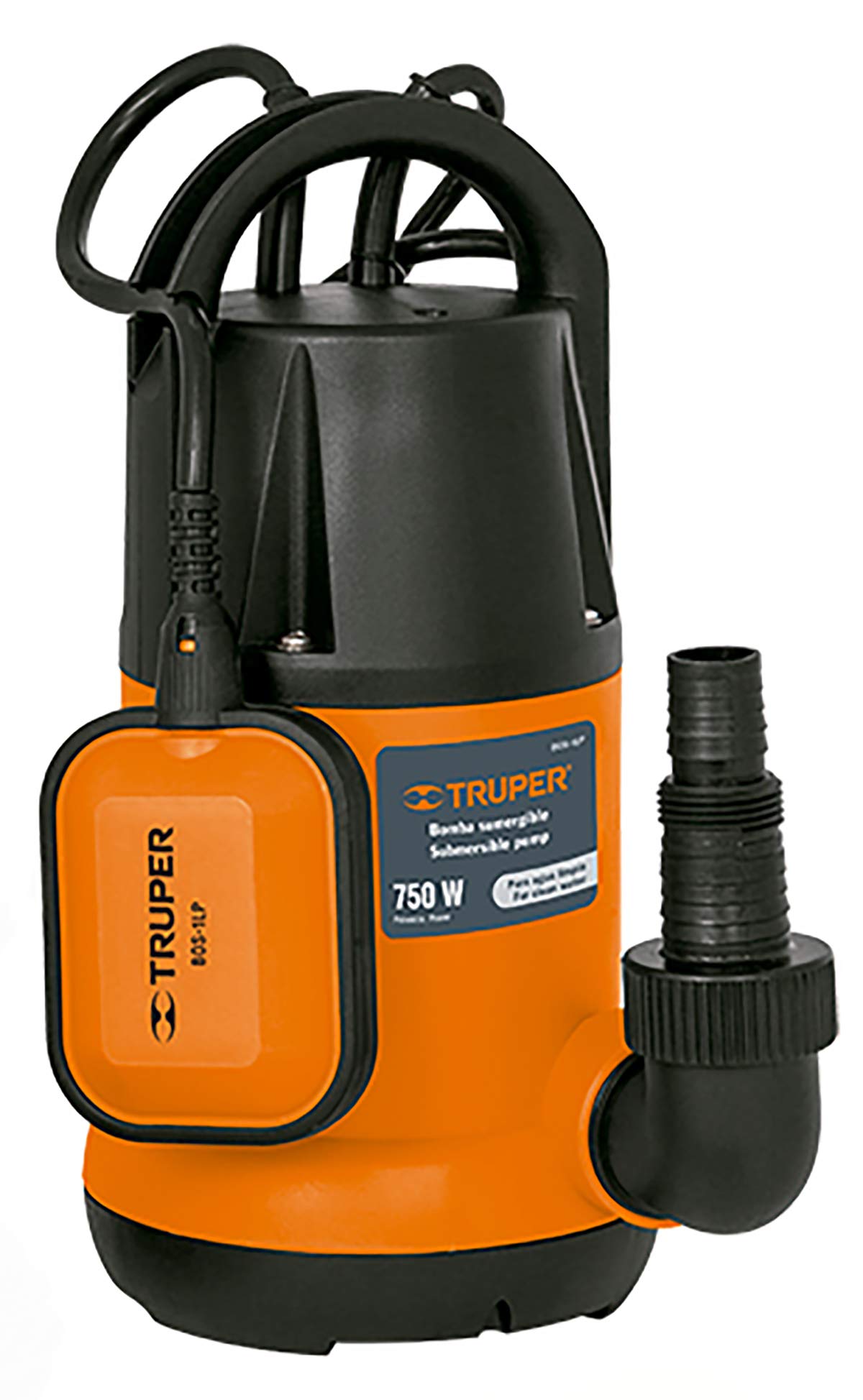 Truper BOS-1LP, Bomba sumergible plástica para agua limpia 1 HP - Carzamo.com