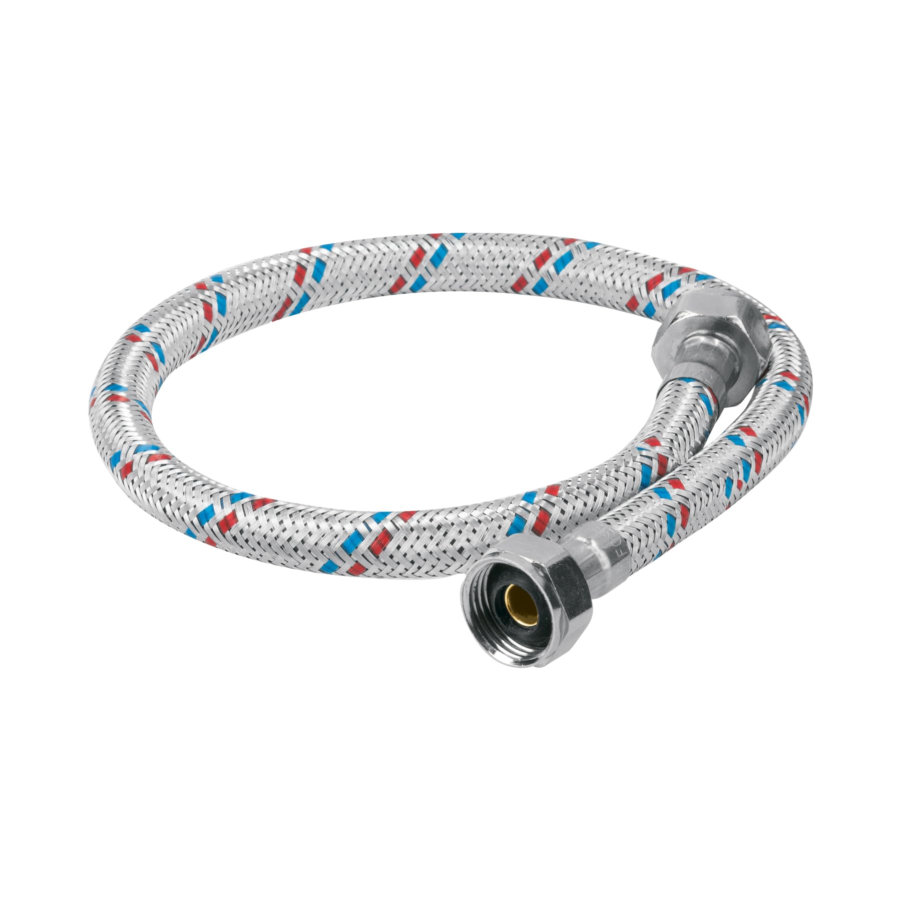 Pretul FFR-55P, Manguera flexible para fregadero, 55cm, aluminio, Foset Basic