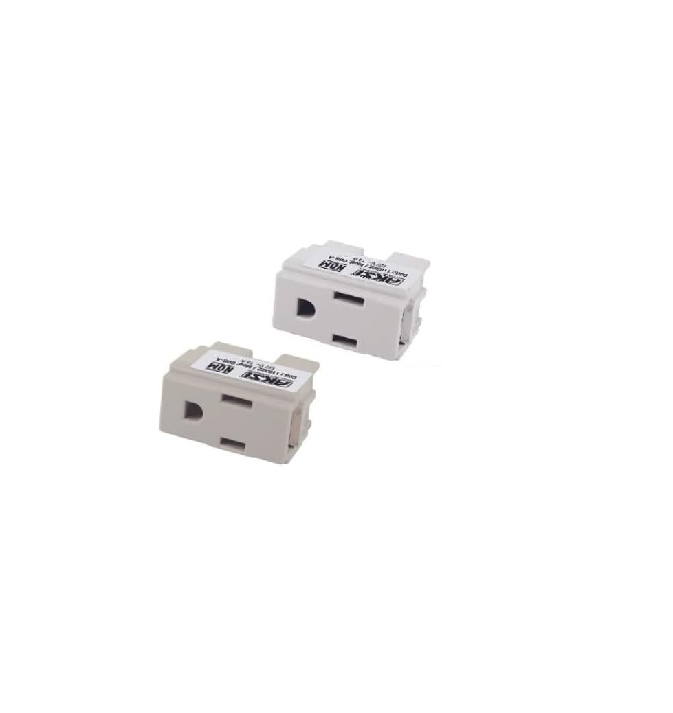 Contacto sencillo polarizado aterrizado 127V/15A - Blanco Aksi 118325