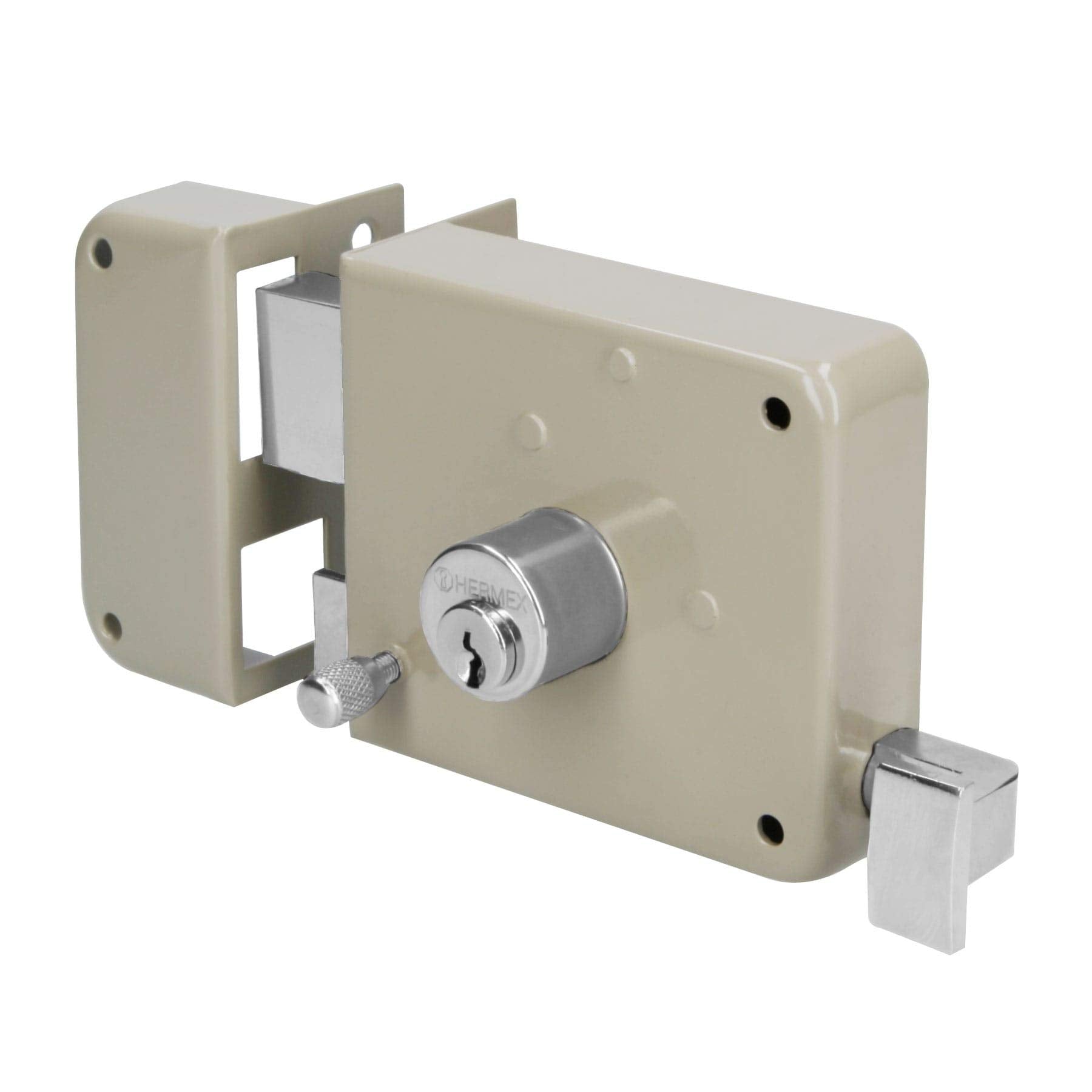 Hermex CS-75IP, Cerradura sobreponer, instala-fácil, izquierda, Hermex Basic