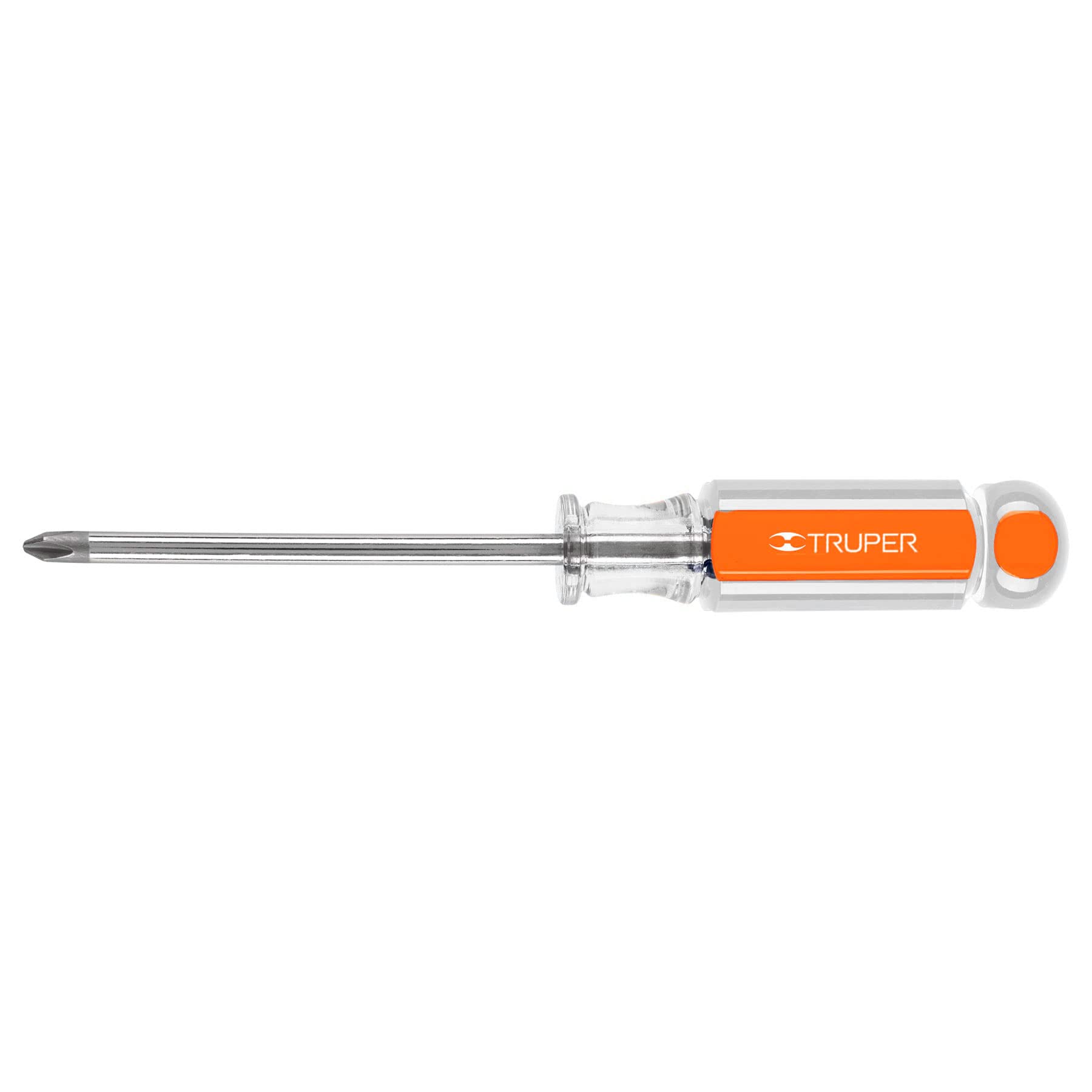 Truper DP-1/4X4, Desarmador de cruz, mango de acetato, 1/4″ x 4″