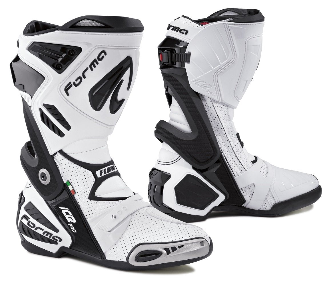 Forma Ice Pro Flow Street Botas para motocicleta, Blanco, Size 13 US/Size 47 Euro