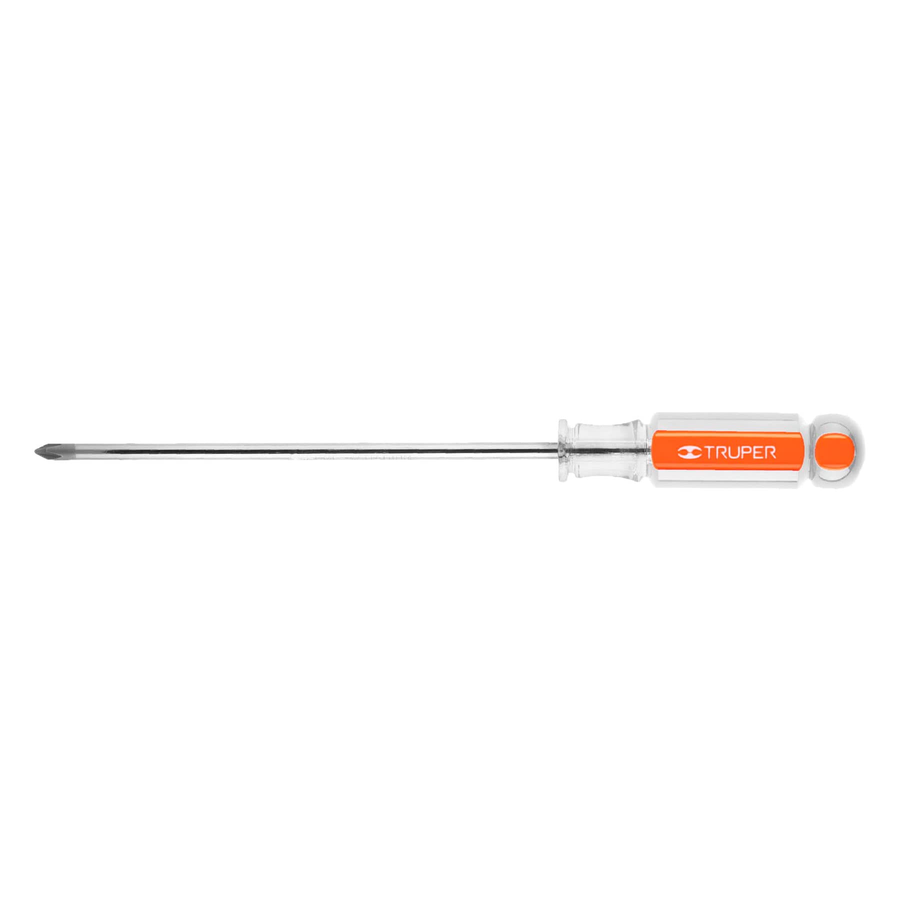 Truper DP-3/16X6, Desarmador de cruz, mango de acetato, 3/16″ x 6″