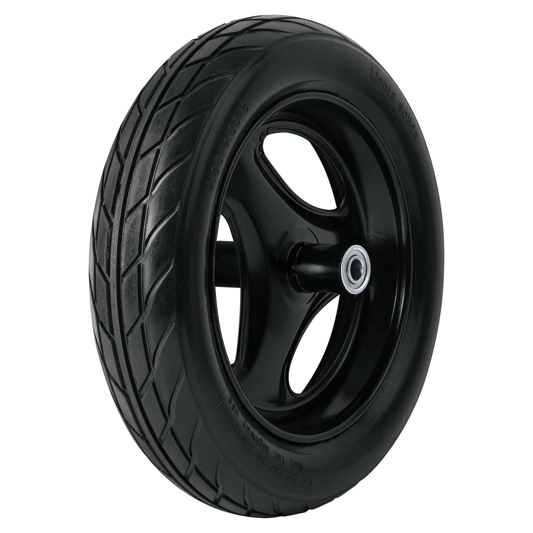 Truper RN-X, Llanta imponchable, 16″ con rin, eje y baleros para carretilla