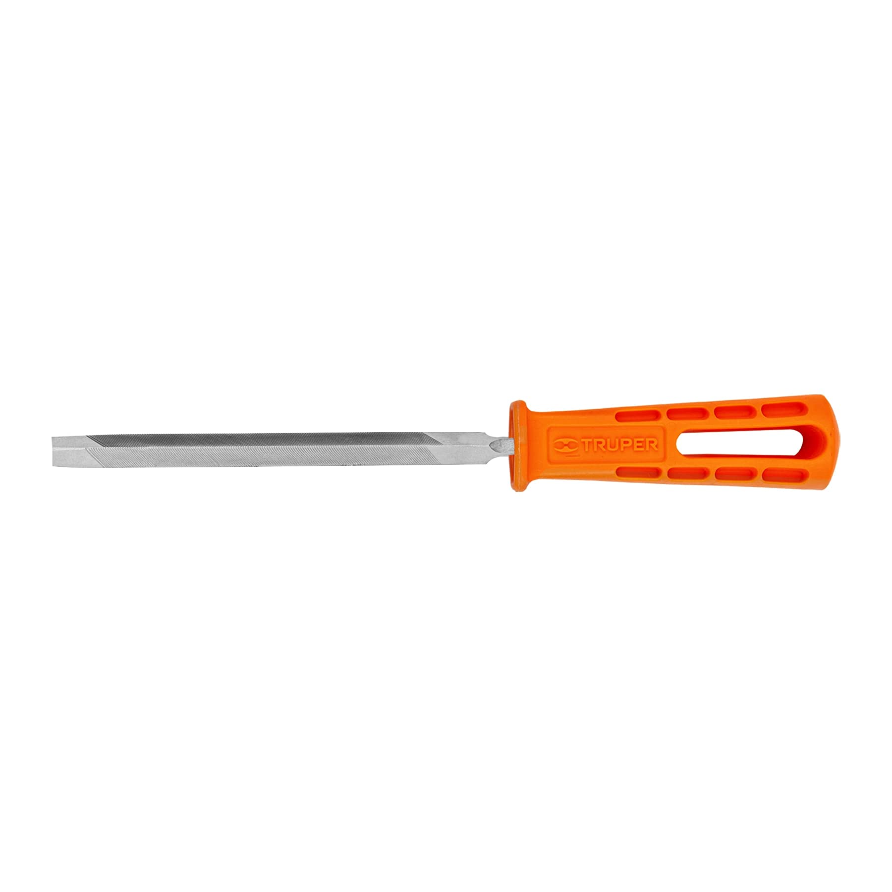 Truper LTP-6M, Lima triangulo pesado 6″ con mango, para superficies planas