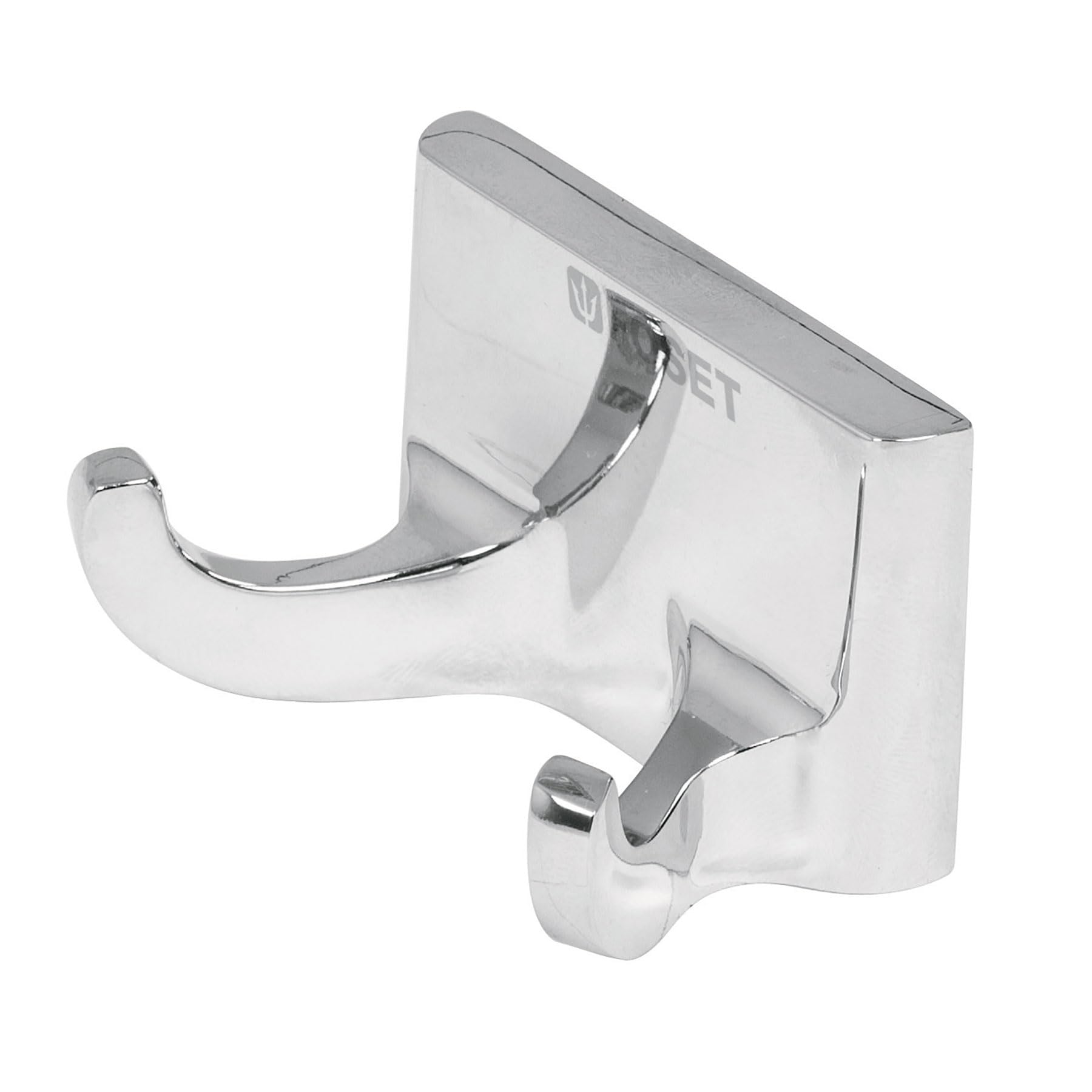 Foset Gancho Doble, Metal, 100% Metal, Montaje en Puerta, Minimalista