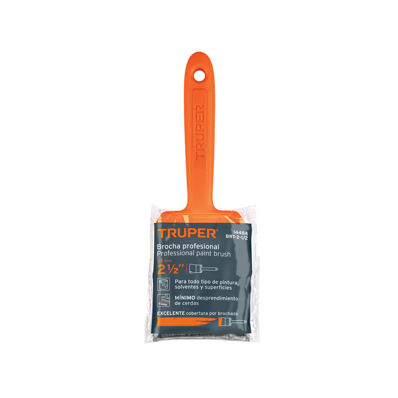 Truper BRT-2-1/2, Brocha profesionales, mango plástico 2 1/2″ - Carzamo.com