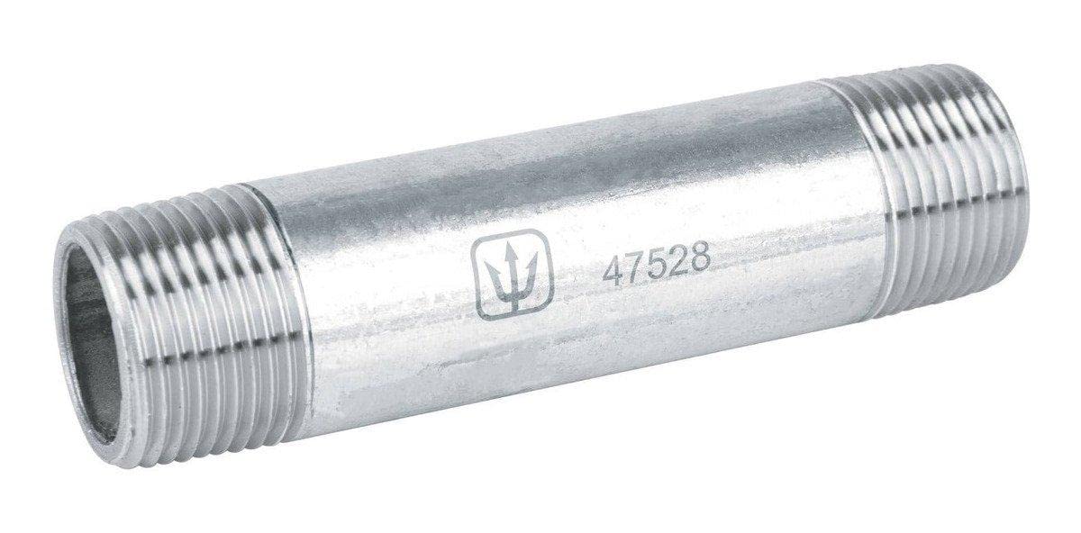 Boquilla, acero galvanizado, 1-1/2 x 6 ', horario 40