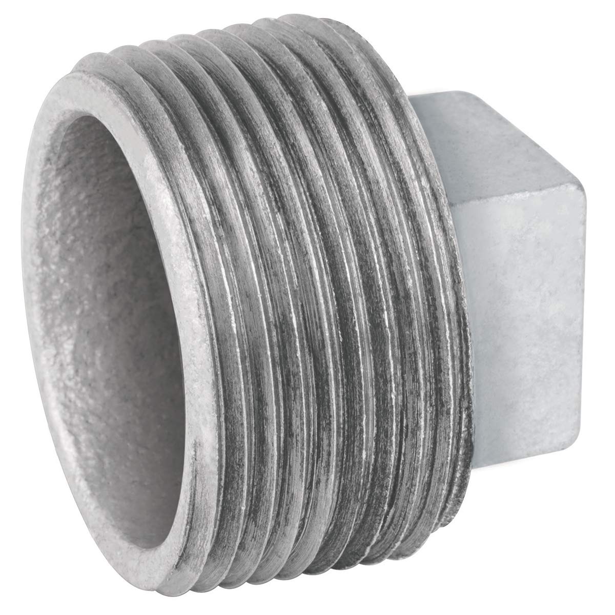 Tapón macho, acero galvanizado, 1-1/4' Foset